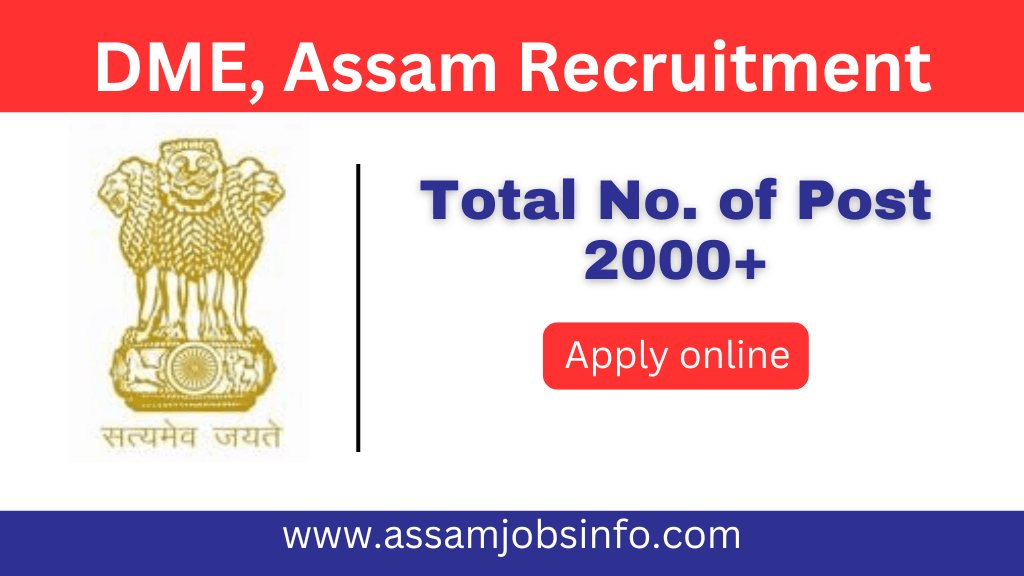 dme assam recruitment