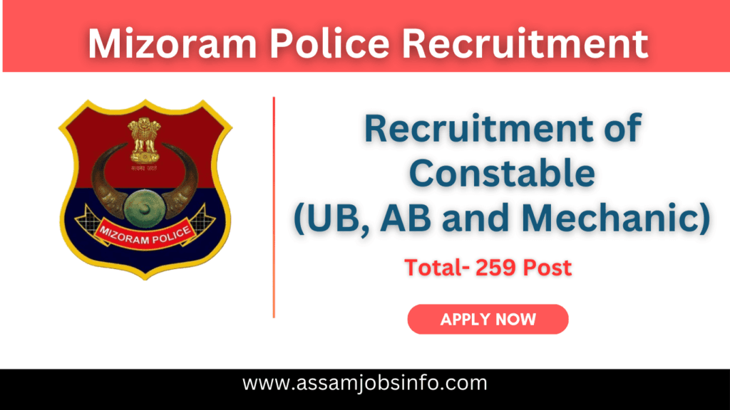 mizoram police recruitment